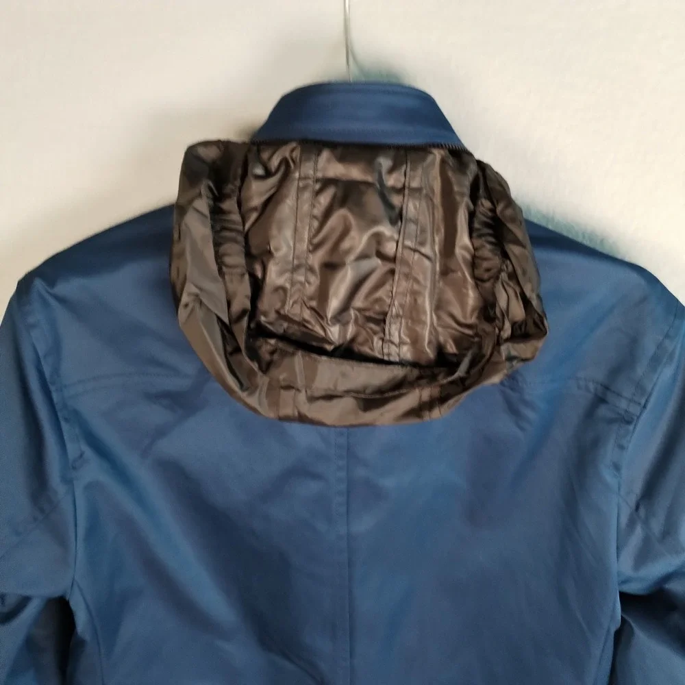 Banana Republic Men's Navy Blue Field Jacket XS Water Resistant‎ Utility Hooded
